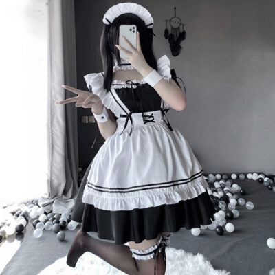 Soft Girl Japanese Lolita Maid Costume