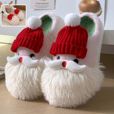 Santa Claus Home Slippers - Kawaii Winter