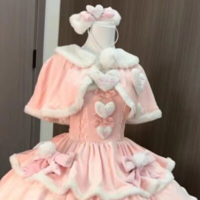 Plush Puffy Dress - Fairycore Aesthetic