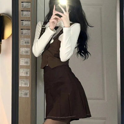 Three Piece Uniform Set - Dark Academia Aesthetic