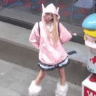 Loose Thick Feathered Hoodie - Harajuku Aesthetic word1