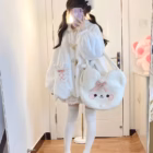 Fluffy Rabbit Ears Hoodie - Kawaii Clothes word3