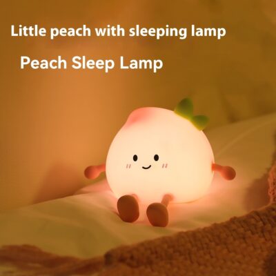 Small Peach Night Lamp - Kawaii Home