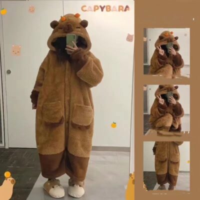 Fluffy Winter Animal Pajamas - Kawaii Clothes