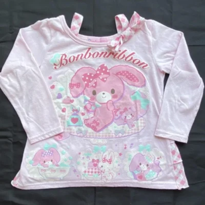 Bonbonribbon Long Sleeve T-shirt - Jojifuku Aesthetic
