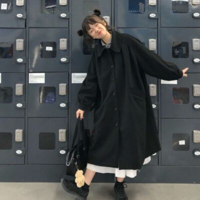 Japanese Style Large Coat - Kawaii Clothes