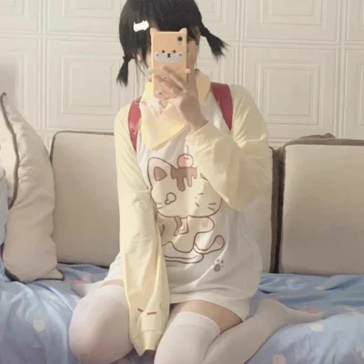 Pudding Cat Yellow T-Shirt