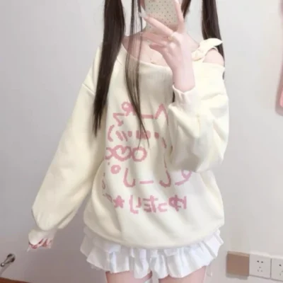 Nyanko Pastel Sweatshirt - Kawaii Clothes