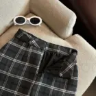 Plaid Mini Skirt - Preppy Aesthetic word1