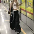 Patched Cargo Pants - Grunge Aesthetic word2