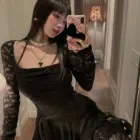Lace Spring Dress - Gothic Aesthetic word1