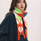 Cute Fox Scarf - Cottage Aesthetic word3
