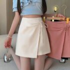 Lace-up Skirt - Korean Fashion word3