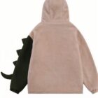 Harajuku Fluffy Cashmere Hoodie - Dino Edition word1