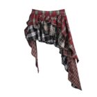 Scottish Pattern Punk Skirt - Y2K Aesthetic word1