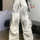 Washed out Artsy Pants - Y2K Aesthetic word2