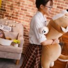 Kawaii Lazy Shiba Plushie word1