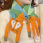Cute Fox Scarf - Cottage Aesthetic word3