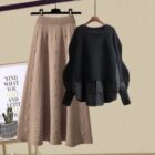 Loose Lazy Style Set - Korean Aesthetic word1