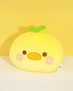 Kawaii plushie handwarmer featuring a cheerful yellow duck design.