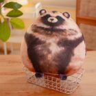 Kawaii Realistic Chonky Plushie - Fox and Raccoon word1