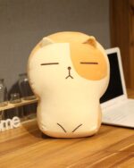 Soft, plush catoast plushie toy with orange and white features.
