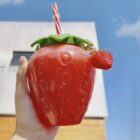 Kawaii Strawberry Water Bottle word1