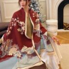 Vegan Cashmere Wide Scarf - Seasons Edition word1