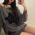 Off Shoulder Star Top - Grunge Aesthetic word3