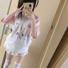 Neko Nurse Pink T-Shirt - Cutecore Aesthetic word2