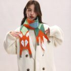 Cute Fox Scarf - Cottage Aesthetic word3