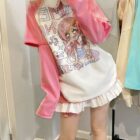 Printed Pink Kawaii T-Shirt - Cutecore Aesthetic word3