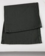 Olive green y2k aesthetic pants, high-waisted style, folded for display.