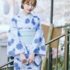 Japanese Blue Yukata - Summer Aesthetic word3