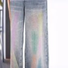 Colorful High Waist Loose Jeans - Y2K Aesthetic word2