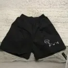 Cute Cotton Black Shorts - Kaomoji Aesthetic word2