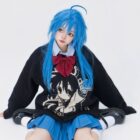 Black Lucky Star Pullover Sweater - Animecore Aesthetic word3