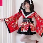 Kawaii Fox Kimono - Japanese Lolita Aesthetic word1