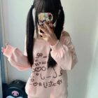 Nyanko Pastel Sweatshirt - Kawaii Clothes word1