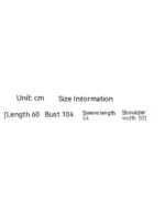 Size information for the kawaii knitted sweater: length 60cm, bust 104cm, sleeve length 44cm, shoulder width 50cm.