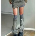 American-style Retro Denim Skirt - Y2K Aesthetic word2