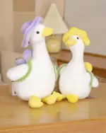 Kawaii Molly the Little Flower duck plushie toy, soft and adorable.