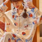 Strawberry Lamb Pajamas - Kawaii Clothes word1