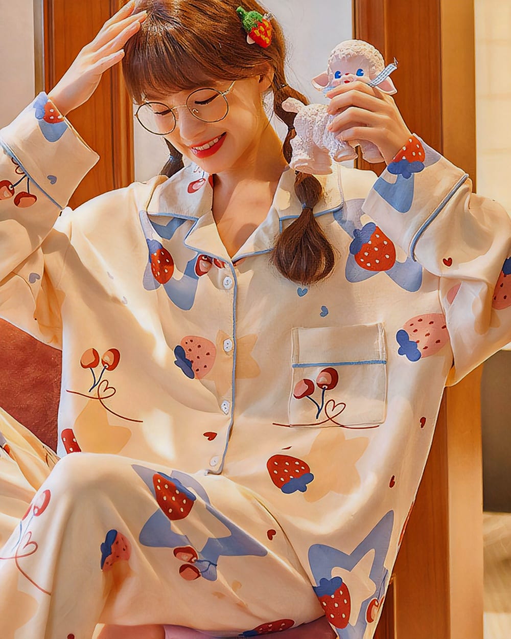 ccfgq7qe8ybc60ixajib.jpg Strawberry Lamb Pajamas - Kawaii Clothes word1