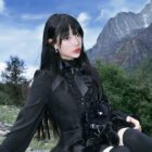 Black Laced Short Dress - Gothic Aesthetic word3