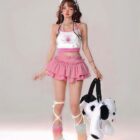 Kawaii Lolita Mini Skirts - Harajuku Aesthetic word3