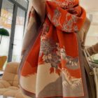 Vegan Cashmere Wide Scarf - Seasons Edition word1