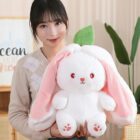 Kawaii Transformable Bunny Plushie - Carrot and Strawberry word3