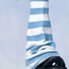 Stripped Gyaru Socks - Harajuku Aesthetic word3