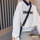 Loose Bear Sweatshirt - Korean Aesthetic word3